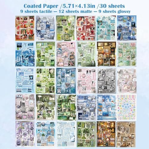Japanese Sticker Book for Scrapbooking,Rain Themed Stickers for Journaling - Image 2