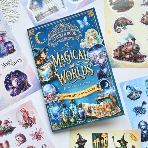 Fantasy Magic Sticker Book for Journaling Scrapbooking 400+ Stickers - Image 2