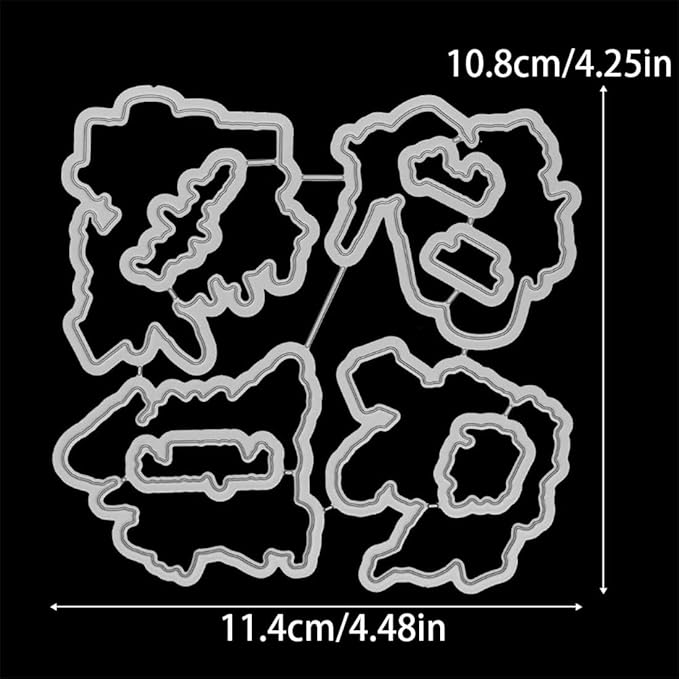 Flowers Birds Fence Stamps and Cutting Dies for Card Making DIY Transparent Silicone Clear Stamp and Metal Die Cuts Sets for Scrapbooking Paper Greeting Cards Decor Seals Craft Supplies