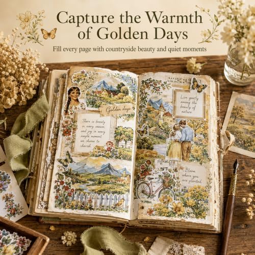 Vintage Nature Sticker Book, Junk Journal Scrapbook Stickers - Image 2
