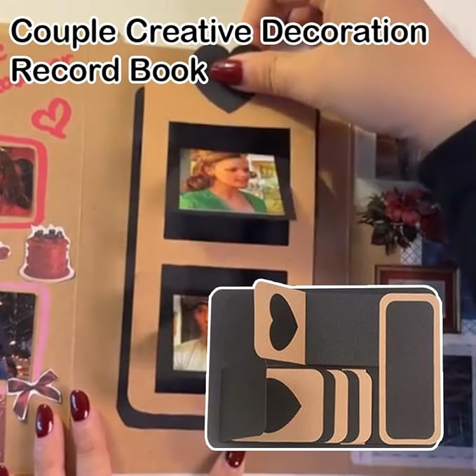 DIY Photo Album Cards, Interactive Photos Decorations Kit, DIY Decorating Photo Album Scrapbook, Memory Book for Wedding, Anniversary, Birthday, Christmas