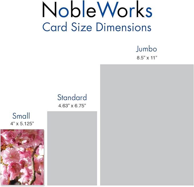 The Best Card Company - 10 Blank Note Cards with Flowers (4 x 5.12 Inch) - Floral Notecards, All Occasion Boxed Assortment - Cherry Blossoms AM6861OCB-B1x10
