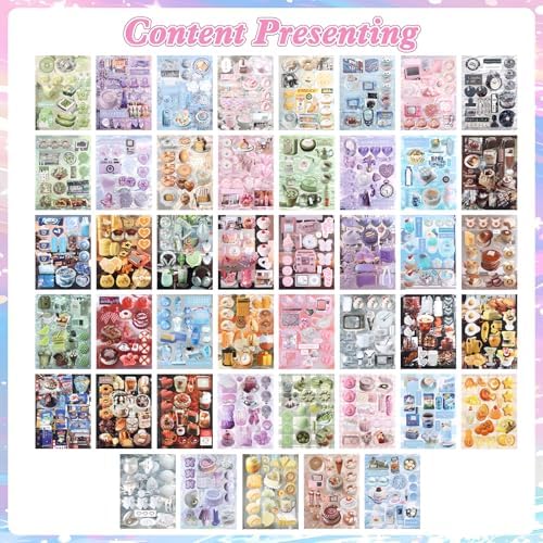 800Pcs Japanese Sticker Book for Journaling Adult, Cute Scrapbook Stickers - Image 4
