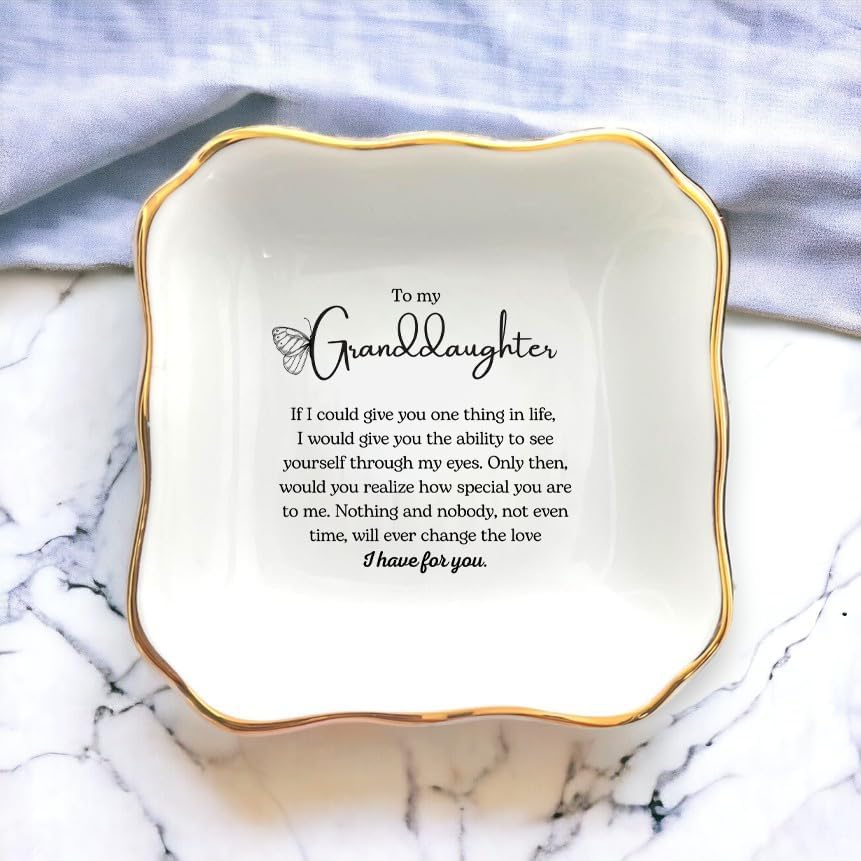 Granddaughter Gift, Ring Dish, Gift for Granddaughter, Granddaughter Birthday Gift, Granddaughter Wedding Day Gift, Gift from Grandma, Granddaughter Present, to My Granddaughter - Image 5