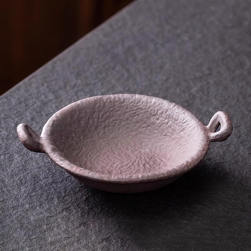 Ceramic Aromatherapy Burner — Candle Warmer for Herb, Natural Oil Fragrance Diffuser & Teapot Warmer, for Home Fragrance, Meditation, and Relaxation (D2-Double-Eared Baking Dish) by Unknown