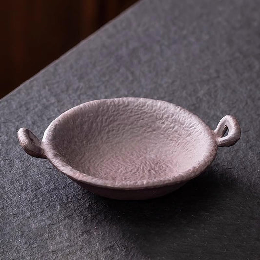 Ceramic Aromatherapy Burner — Candle Warmer for Herb, Natural Oil Fragrance Diffuser & Teapot Warmer, for Home Fragrance, Meditation, and Relaxation (D2-Double-Eared Baking Dish) by Unknown