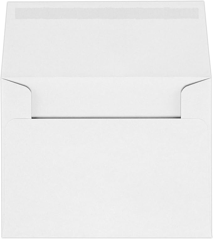 LUXPaper A2 Invitation Envelopes (4 3/8 x 5 3/4) - 70lb. Classic Linen Avon Brilliant White (1000 Qty.) | Perfect for Invitations, Announcements, Sending Cards, RSVP Cards | 4870-70AWLI-1M
