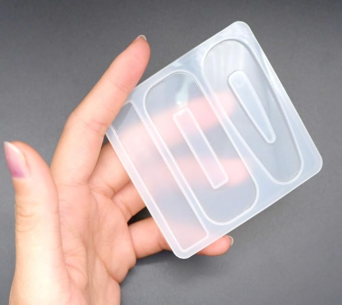 63PCS Resin Molds DIY Hair Clip Jewelry Casting Mold,Hair Clips Molds for Hair Pin Making, Hair Pin Silicone Molds for Epoxy Resin Crafts