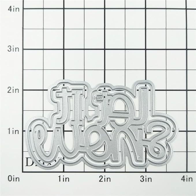 DzIxY Christmas Let It Snow Metal Cutting Dies for Card Making Kit Embossing Paper Die Cuts Scrapbook Machine Stencils Storage Pockets Supplies
