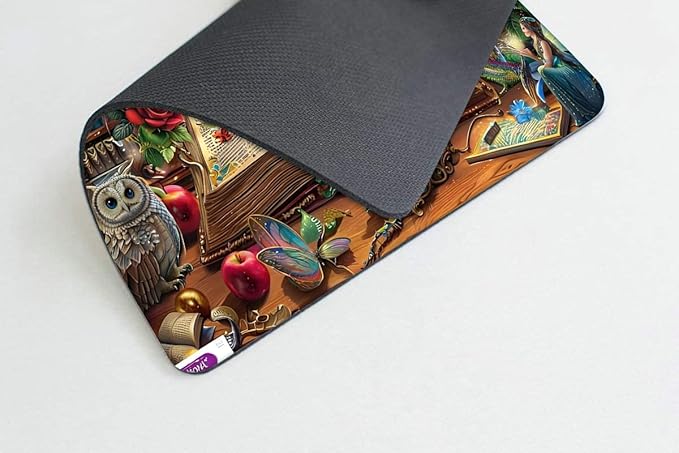 Square Mouse Magic Book,Gaming Mouse Pads for Desk,Soft Computer Waterproof Non-Slip Mouse Mat