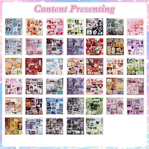 650Pcs Japanese Sticker Book for Journaling Adult, Cute Scrapbook Stickers - Image 5