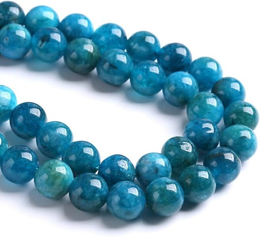 10MM 36PCS Blue Apatite Spacer Loose Beads for Jewelry Making DIY Bracelet Necklace