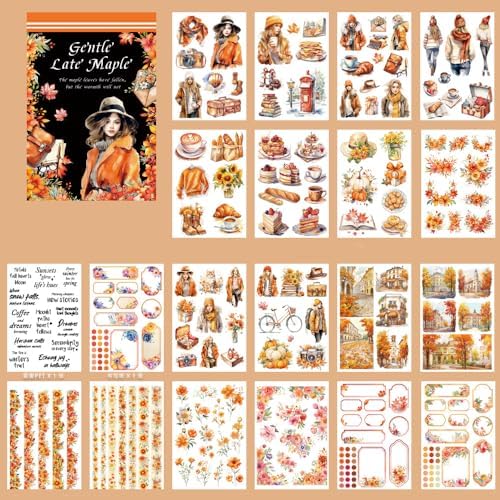 Alideco 20pcs Vintage Scrapbook Stickers Europe and The United States Figure Flowers Sticker Book for Adults Sticker journaling Stickers for Scrapbooking (wenroudewanfeng) by Alideco