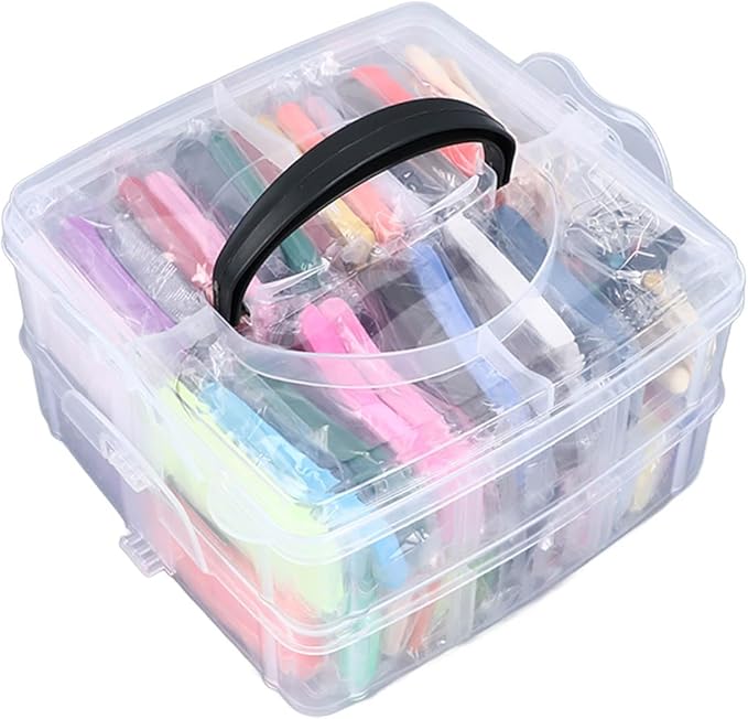 50 Colours Modelling Clay Set, Polymer Clay Starter Kit for Kids, Soft and Easy to Mould Air Dry Clay with 5 Sculpting Tools, Safe Non Art Craft Supplies for Children Over 3