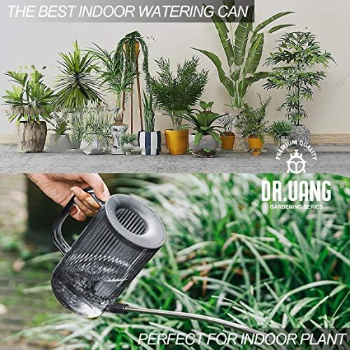 Small Watering Can Indoor Plants with Long Spout (1L, Gray) - Image 7