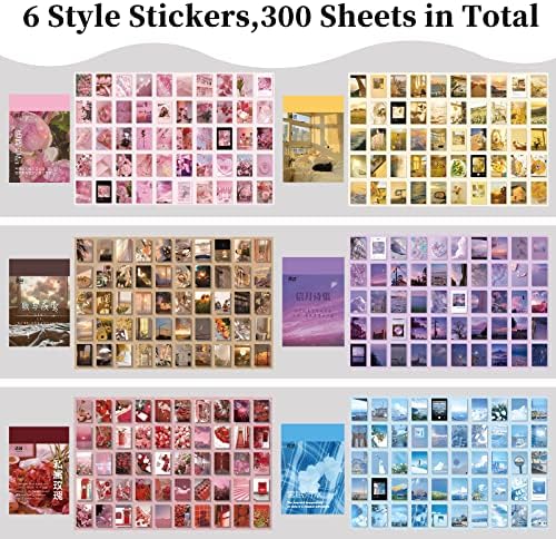 600 Pieces Washi Sticker Set, 12 Set Scrapbooking Diary Planner Album Diary Notebook, Scrapbooking Sticker Journaling Supplies for DIY Arts and Crafts Card Making Laptop Decoration - Image 3