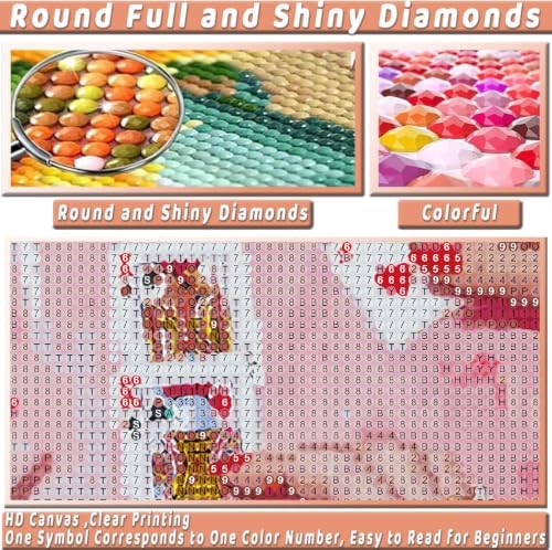 Pink Poker Diamond Art Kits for Adults Diamond Painting Kit for Beginner - Image 6