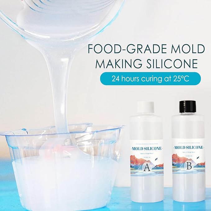 Making Kit - Translucent Liquid Casting Set, Resin Molding Compound | Making, Safe DIY Craft Creator for Baby Handprints, Jewelry, Candles, Soap, or