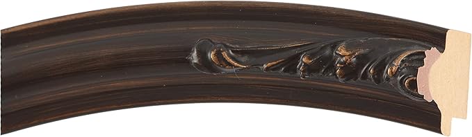 OVALCREST Oval Beveled Wall Mirror for Home Decor - Florence Style - Rubbed Bronze - 28" x 22"