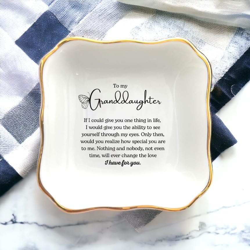 Granddaughter Gift, Ring Dish, Gift for Granddaughter, Granddaughter Birthday Gift, Granddaughter Wedding Day Gift, Gift from Grandma, Granddaughter Present, to My Granddaughter - Image 2