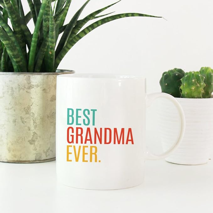 Andaz Press 11oz. Coffee Mug Birthday Gift, Best Grandma Ever, 1-Pack