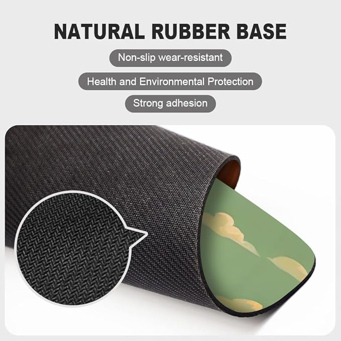 Peaks Colorblock Mountain Texture Mouse pad, Square Waterproof and Anti Slip Mouse pad for Office laptops