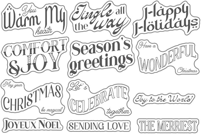 Letter Cards Stamps and Cutting Dies for Card Making DIY Transparent Silicone Clear Stamp and Metal Die Cuts Sets for Scrapbooking Paper Greeting Cards Decor Seals Craft Supplies