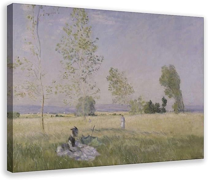 CFIOZYOS 40+ Monet Famous Print Posters Summer by Claude Monet Impressionism Canvas Art Poster And Wall Art Picture Print Modern Family Bedroom Decor Posters Frame 20×30inch(50×75cm)