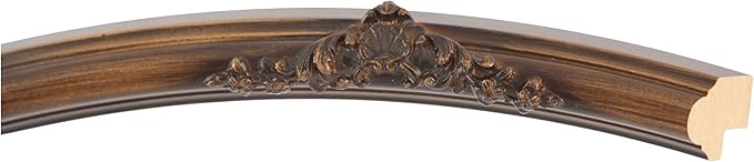 OVALCREST Round Beveled Wall Mirror for Home Decor - Contessa Style - Sunset Gold - 16x16 Outside Dimensions