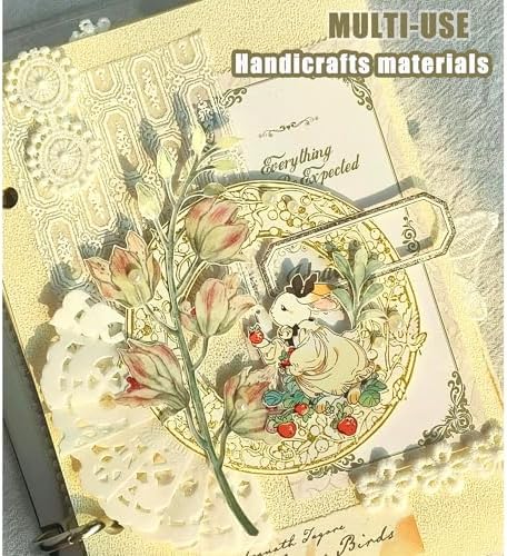 Aromoty 15 sheets Handmade Scrapbook Paper Craft Mesh Fabric Scrapbooking Supplies Aesthetic Morandi Textured Special Paper Mix for Junk Journal Journaling DIY Materials,5.1x7.02 inches - Image 5