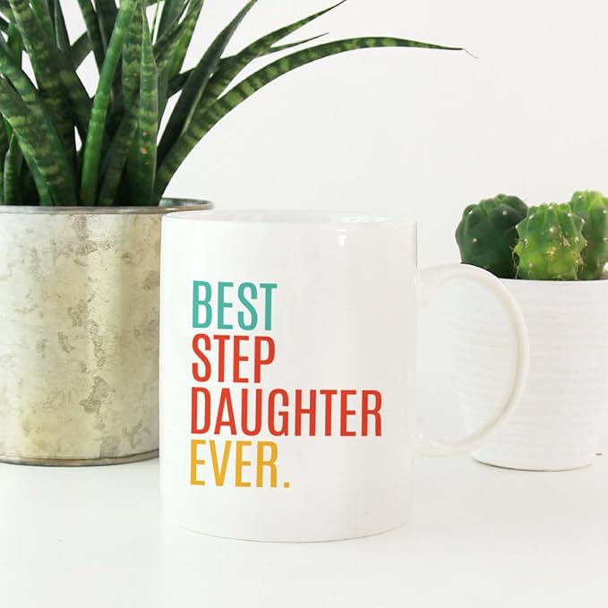 Andaz Press 11oz. Coffee Mug Birthday Gift, Best Step Daughter Ever, 1-Pack