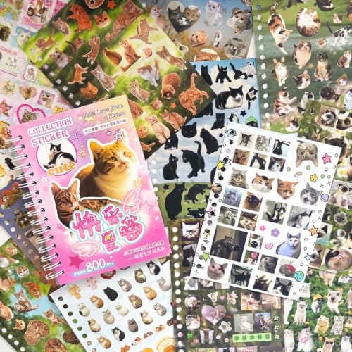 Japanese Sticker Book for Journaling Supplies,Cats Stickers for Planner - Image 4