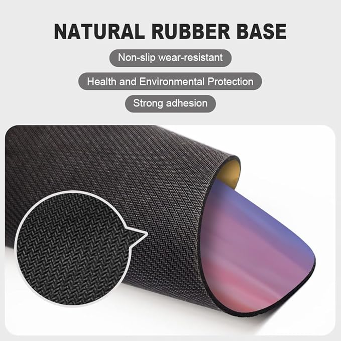 White Dog Texture Mouse pad, Square Waterproof and Anti Slip Mouse pad for Office laptops