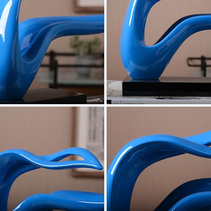 HAUCOZE Modern Sculpture Decor Abstract Statue Figurine Woman Arts Gifts Polyresin Crafts 15.7 inch