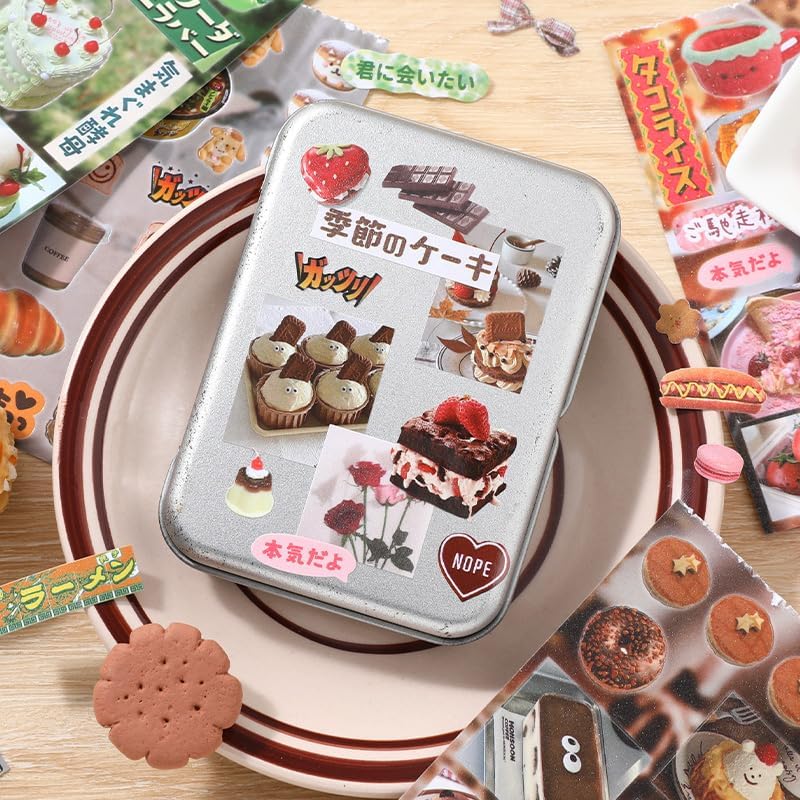Alideco 30pcs Scrapbook Stickers Vintage Gourmet Desserts Sticker Book for Adults Sticker journaling Stickers for Scrapbooking (shiquxiaoguan) - Image 4
