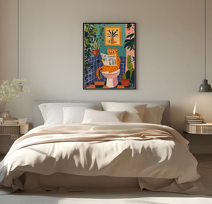 CSZPPQAF Animals Paint by Numbers for Adults Beginner, Cats Paint by Number Kits on Canvas, DIY Acrylic Oil Painting by Numbers for Home Wall Decor 12X16inch