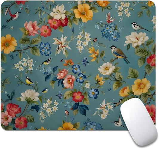 Flowers Texture Mouse pad, Square Waterproof and Anti Slip Mouse pad for Office laptops