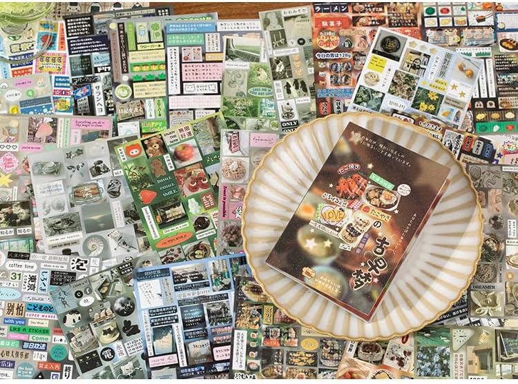 Alideco 30pcs Scrapbook Stickers Vintage Cakes Cuisine Desserts Sticker Book for Adults Sticker journaling Stickers for Scrapbooking (guguaixiaowu) - Image 6