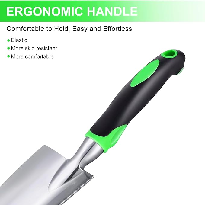 Kynup Garden Tools, Pitchforks, Garden Tools, Weeder Aluminum with Soft Rubberized Non-Slip Handle, Durable Garden Hand Tools Garden Gifts for Men, Women