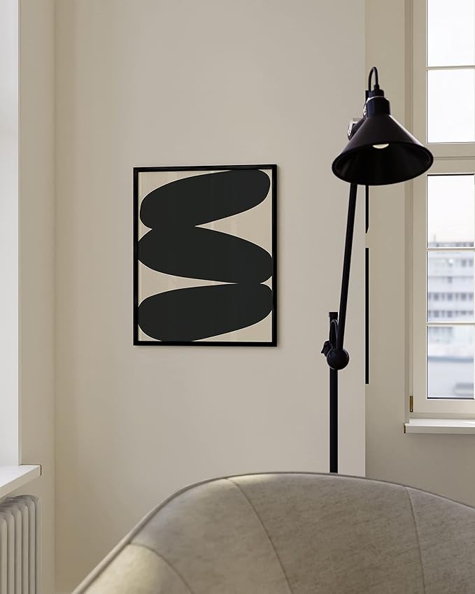 HAUS AND HUES 16x20 Black Oak Frame - Wooden Poster Holder, Rustic Wall Display