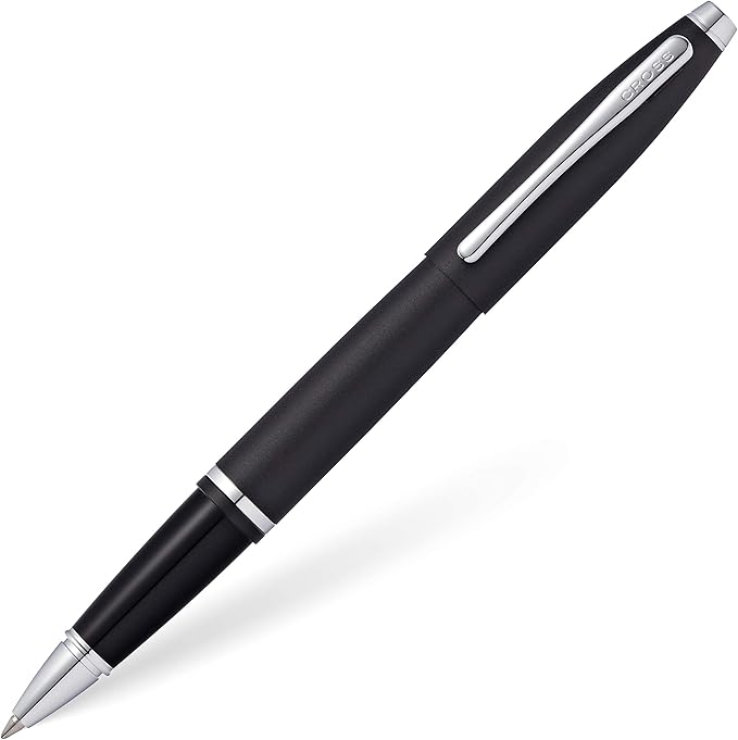 Cross Calais Refillable Rollerball Pen Presented in a Luxury Gift Box - Medium Point, Black Ink, Matte Black