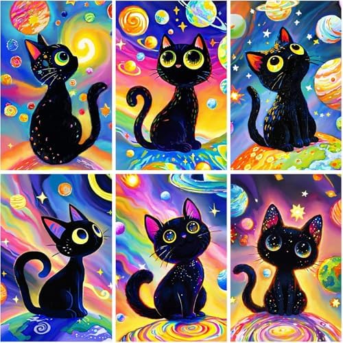 DOZEEZOP 6-Pack Diamond Art Kit for Adults, 5D Diamond Painting 12x16 Inch by DOZEEZOP