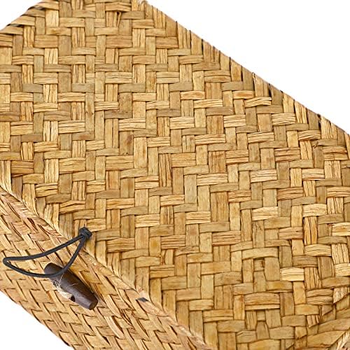 Hipiwe Wicker Shelf Baskets Bin with Lid X-Small Handwoven Basket for Shelf - Image 4