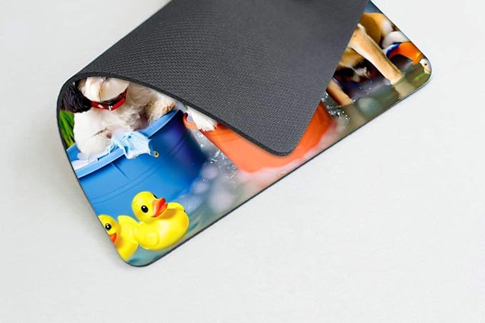 Square Mouse Pad Dog,Gaming Mouse Pads for Desk,Soft Computer Waterproof Non-Slip Mouse Mat