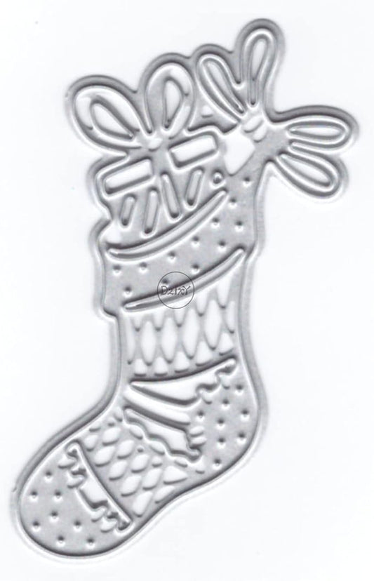 DzIxY Beautiful Christmas Socks Metal Cutting Dies for Card Making Embossing Paper Die Cuts Sets Album Scrapbooking Templates Stencils Storage Pockets