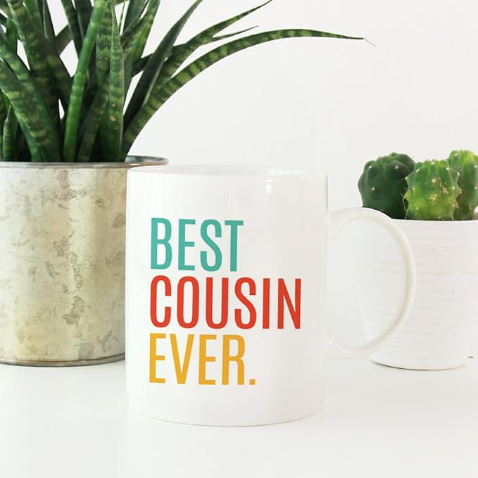 Andaz Press 11oz. Coffee Mug Birthday Gift, Best Cousin Ever, 1-Pack