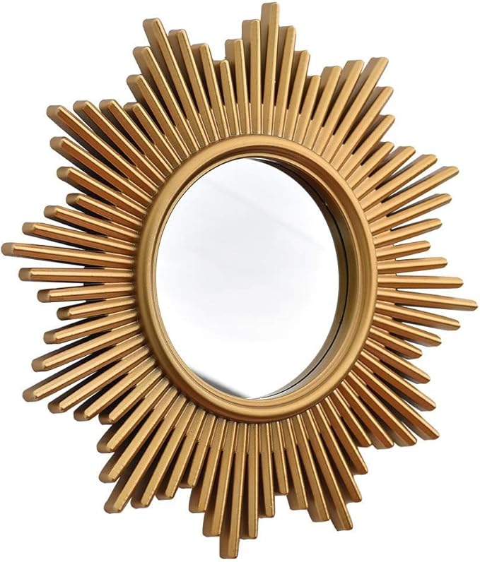Gold Round Wall Mirrors Pack of 3 for Room & Home, Small Circle Mirrors for Modern Decor