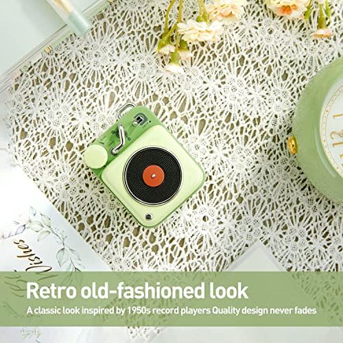 Muzen Mini Bluetooth Speaker, Button Small Cute Portable Metal Retro Wireless Speaker with Loud Volume Great Sound and Portable Lanyard & Gift Bag for Office Classic Vintage Decor - Image 5