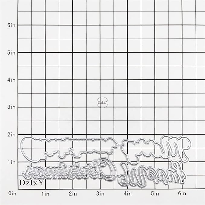 DzIxY Shadow Merry Christmas Metal Cutting Dies for Card Making Embossing Paper Die Cuts Sets Album Scrapbooking Templates Stencils Storage Pockets