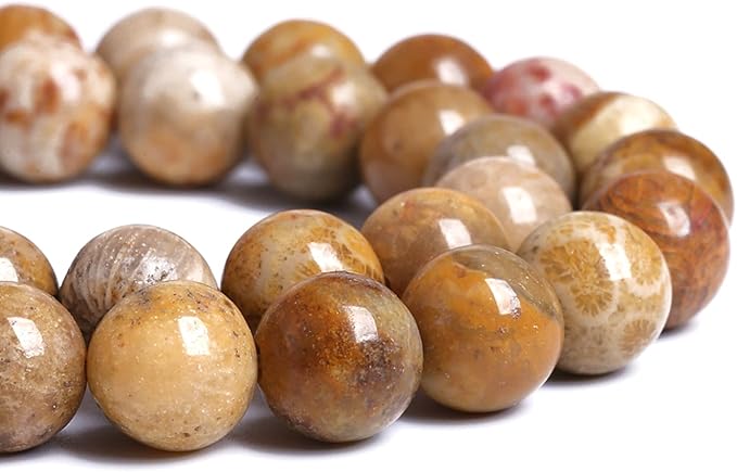 6MM 57PCS Natural Stone Coral Jade Chrysanthemum Beads for Jewelry Making DIY Bracelet